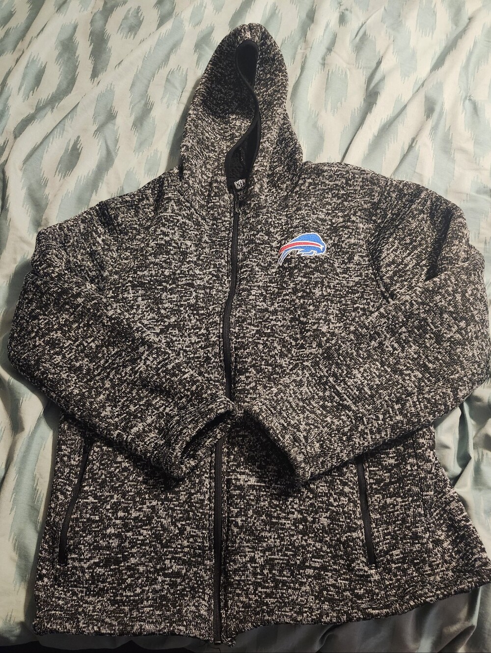 BUFFALO BILLS NFL TEAM APPAREL FULL‎ ZIP HOODIE  MEN'S SIZE MEDIUM
